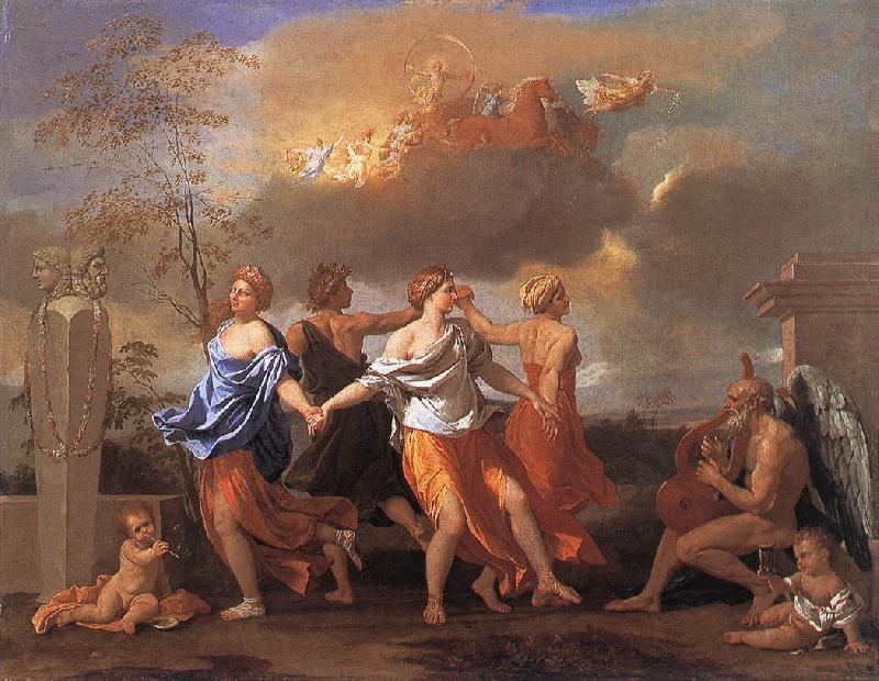 Nicolas Poussin Dance to the Music of Time oil painting image